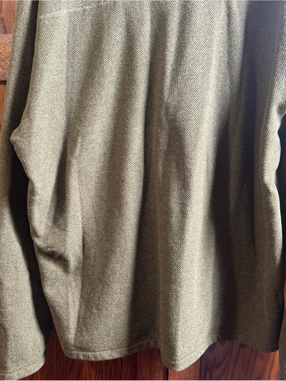 The North Face Men's Olive Zip-Up Fleece Pullover